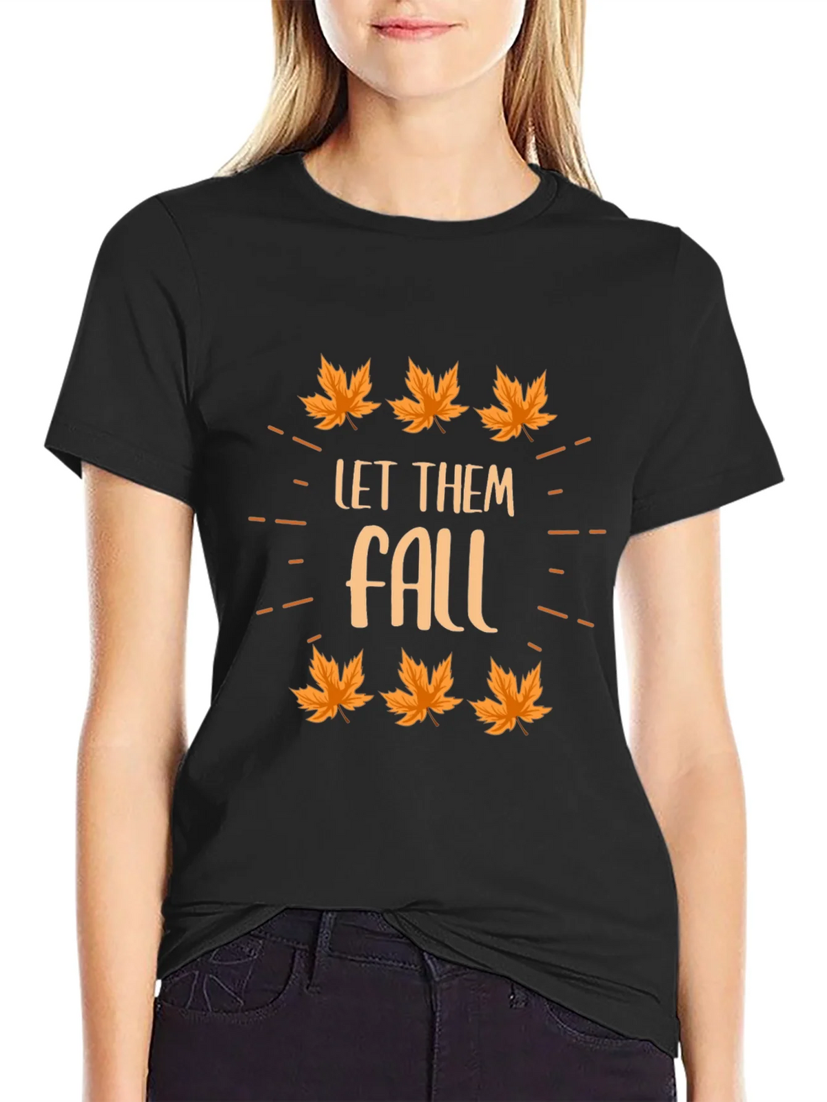 Autumn Let Them Fall Graphic T-Shirt product image 2