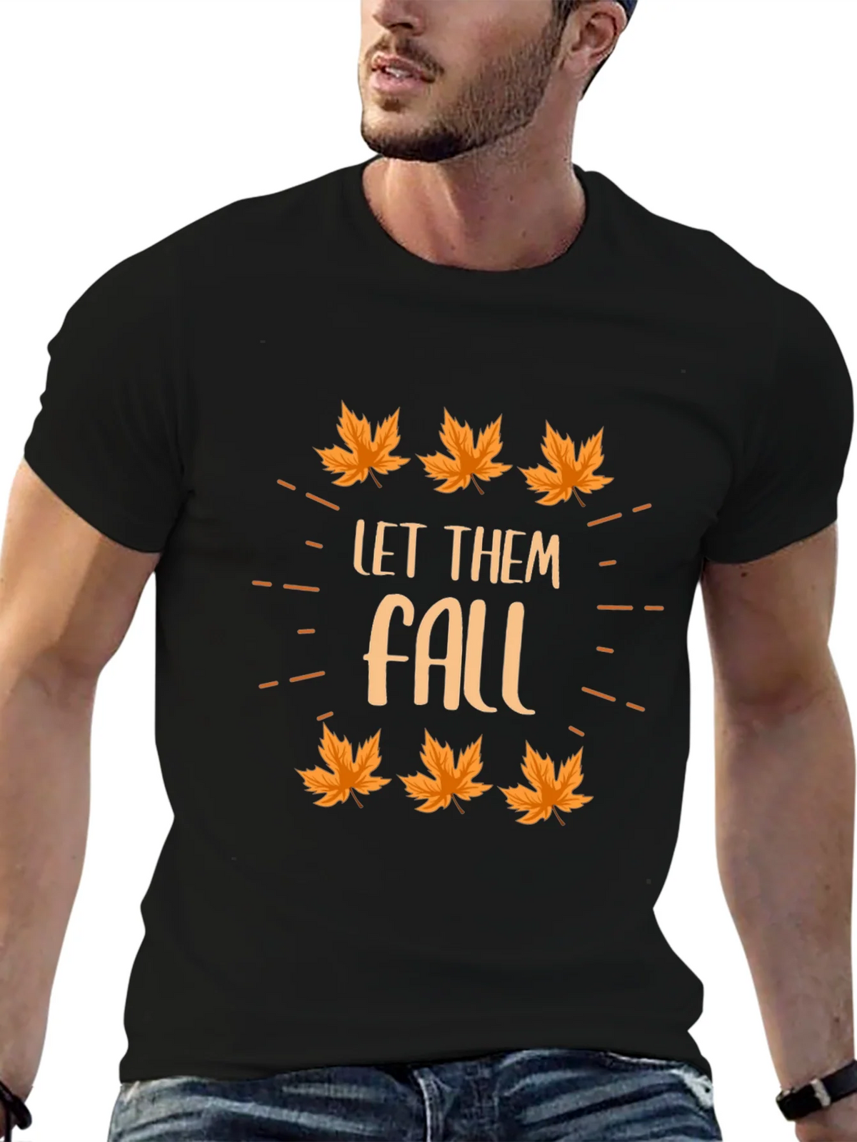Autumn Let Them Fall Graphic T-Shirt product image 6