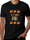 Autumn Let Them Fall Graphic T-Shirt product image 1