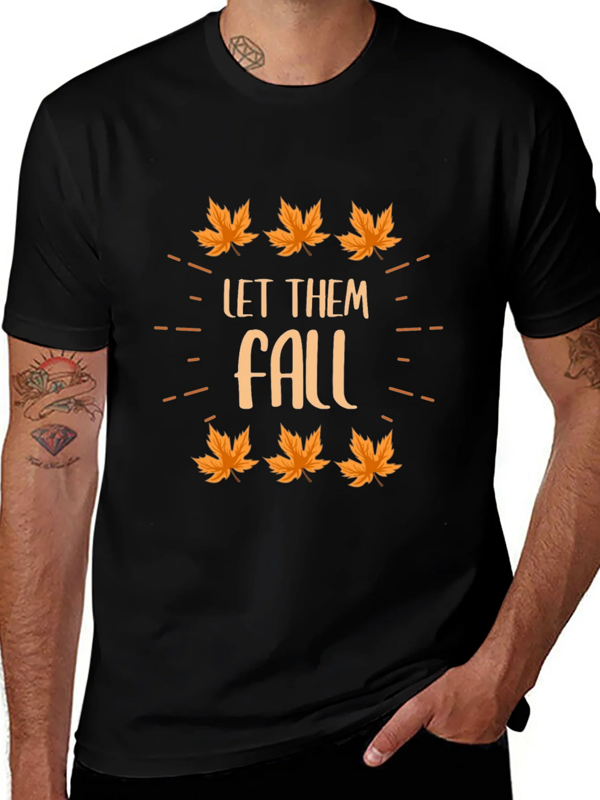 Autumn Let Them Fall Graphic T-Shirt product image 1