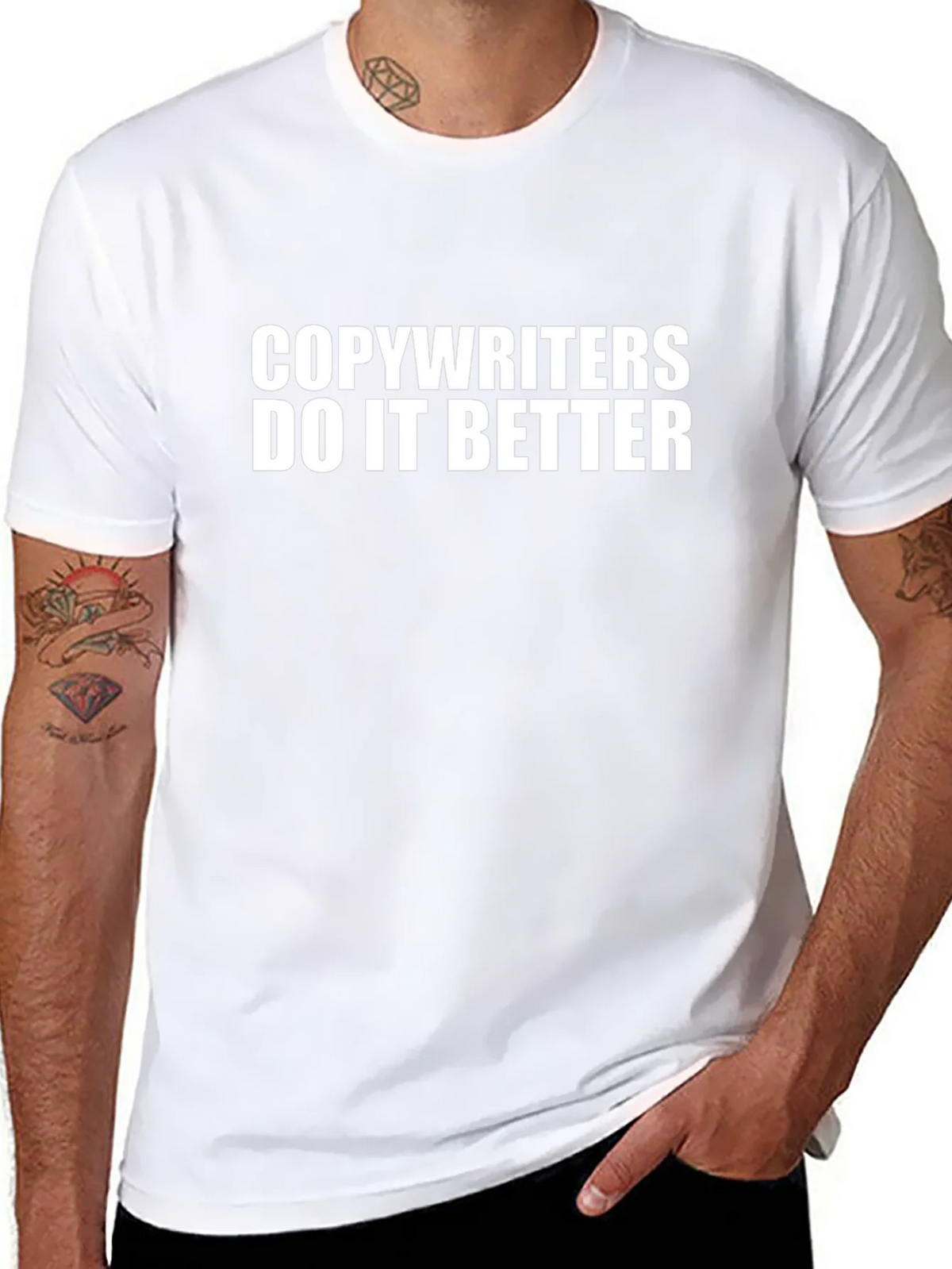 Copywriters Do It Better Black T-Shirt product image 7