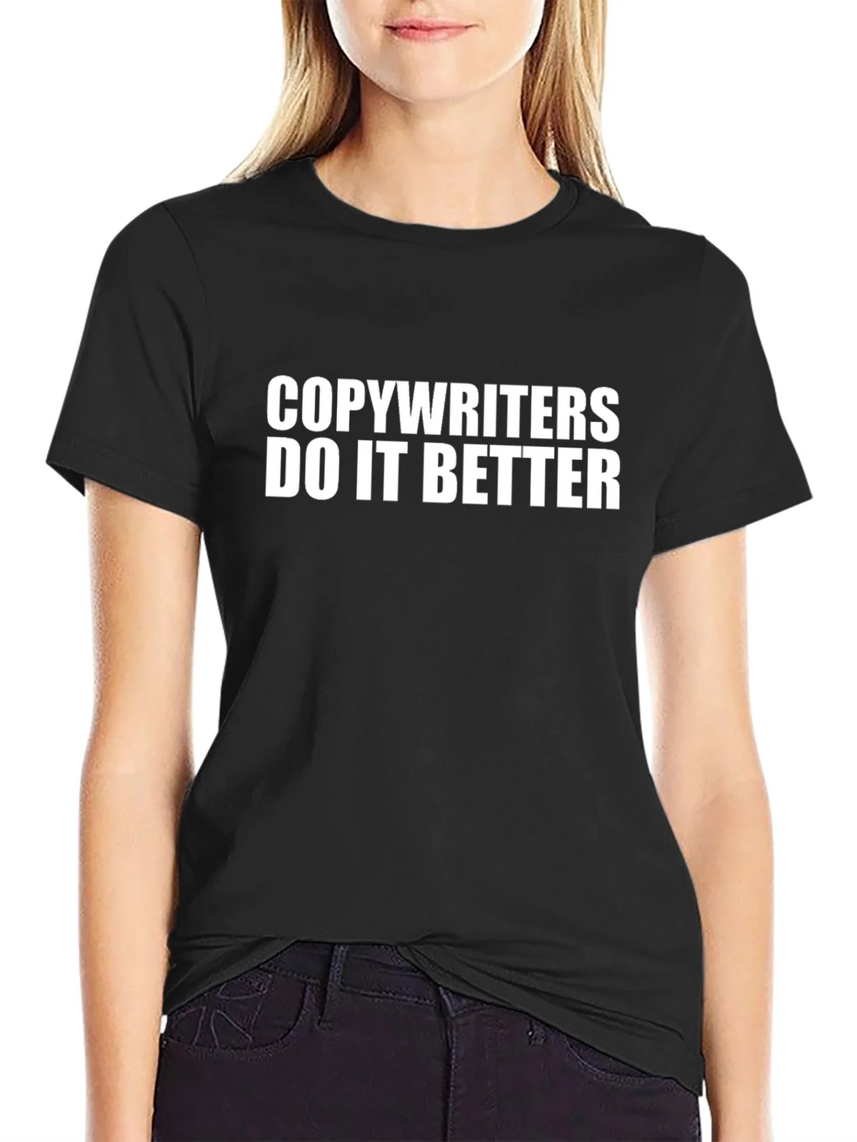 Copywriters Do It Better Black T-Shirt product image 2