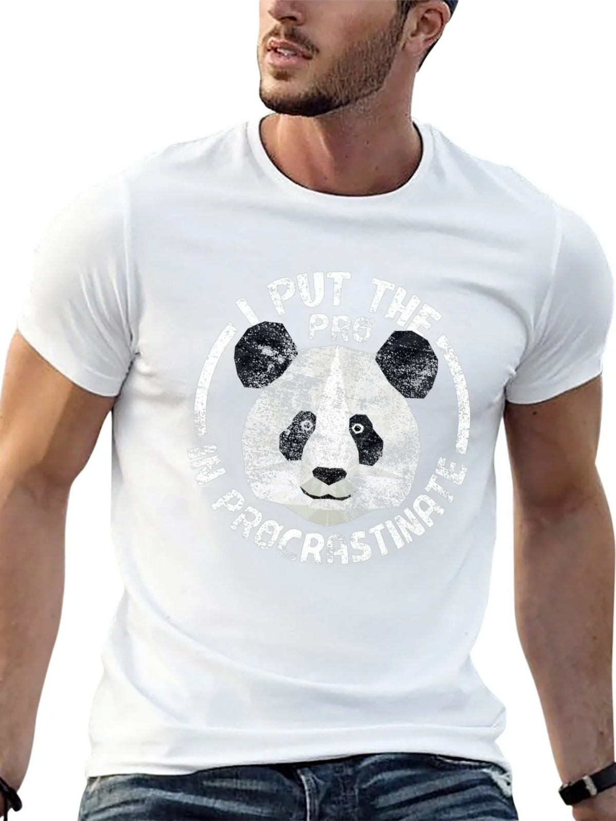 I Put the Pro in Procrastinate Panda Graphic Tee product image 11