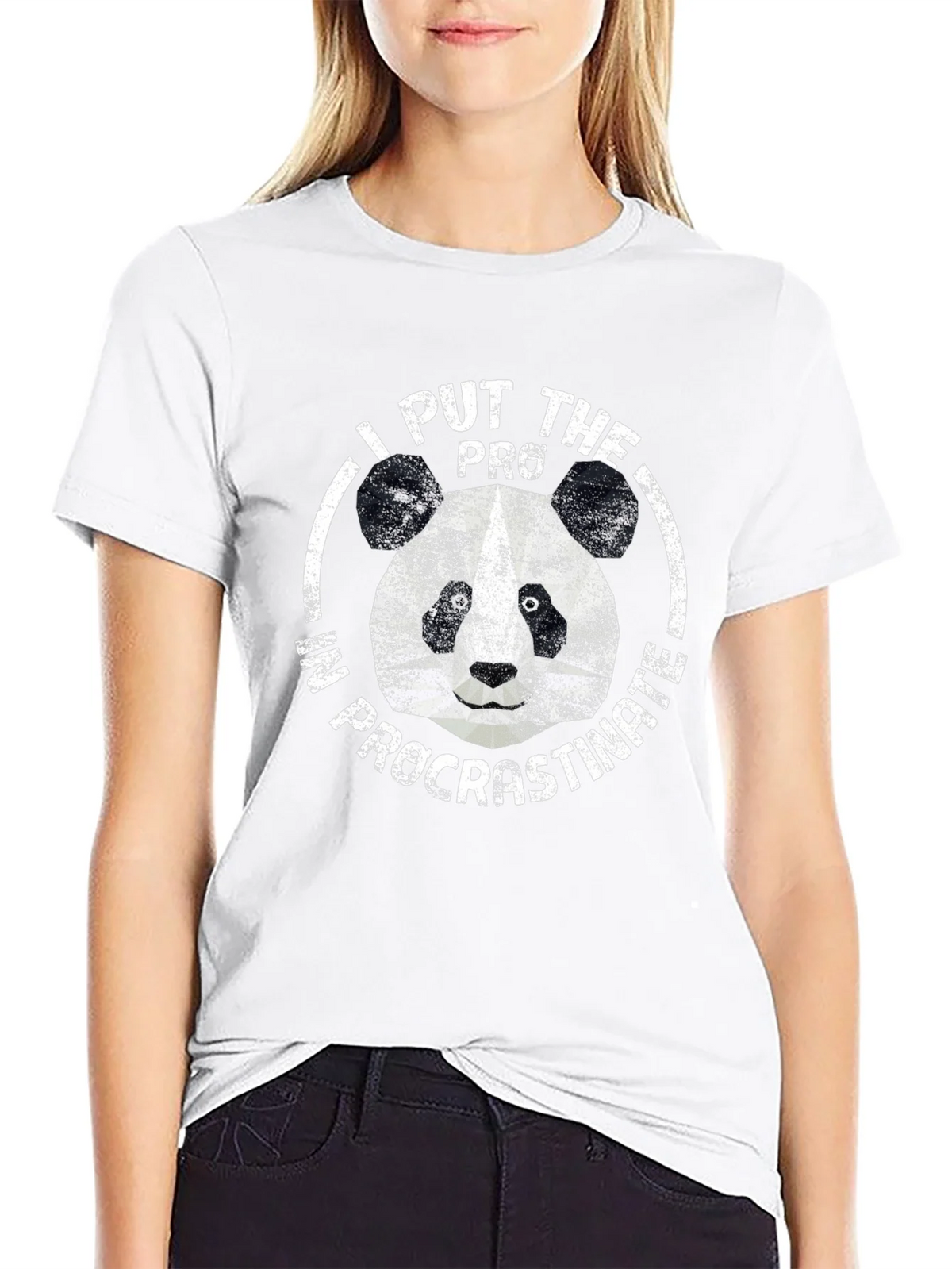 I Put the Pro in Procrastinate Panda Graphic Tee product image 7