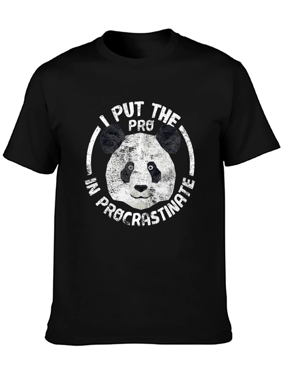 I Put the Pro in Procrastinate Panda Graphic Tee product image 2
