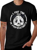 I Put the Pro in Procrastinate Panda Graphic Tee product image 1