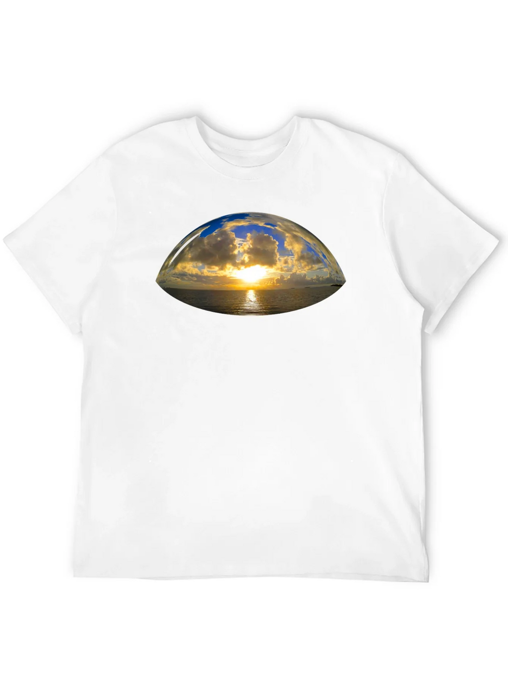 Sunset Vista Graphic Tee - Black Cotton T-Shirt product image 10
