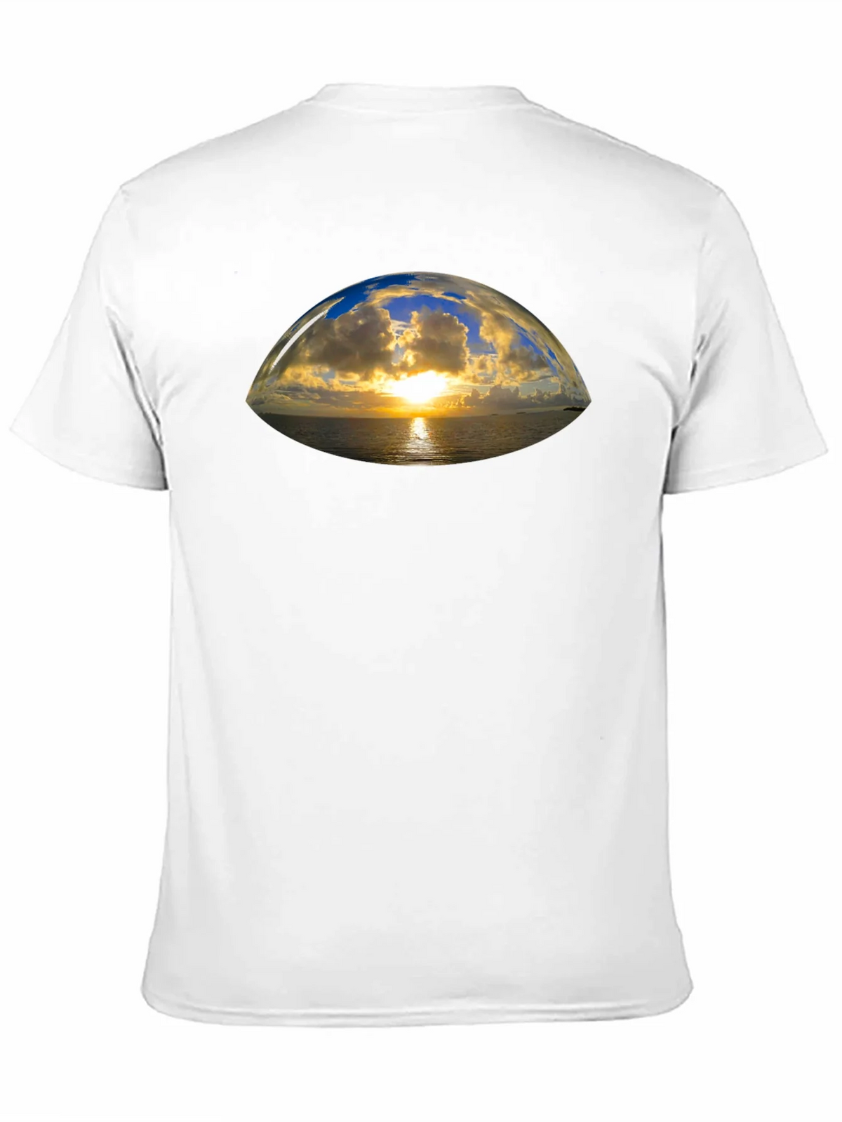 Sunset Vista Graphic Tee - Black Cotton T-Shirt product image 9