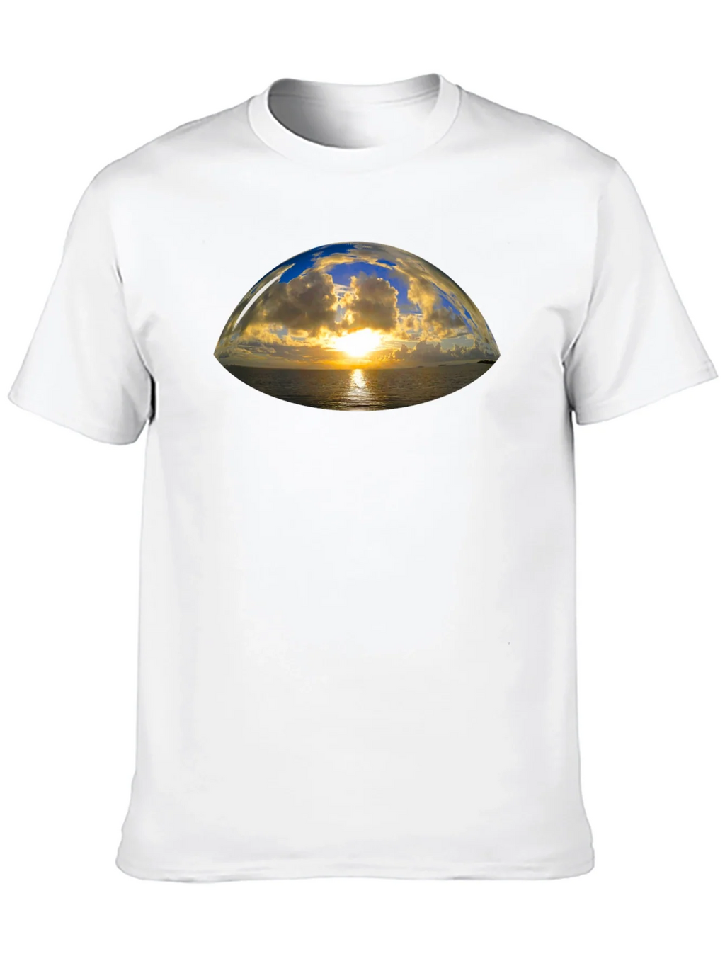 Sunset Vista Graphic Tee - Black Cotton T-Shirt product image 8