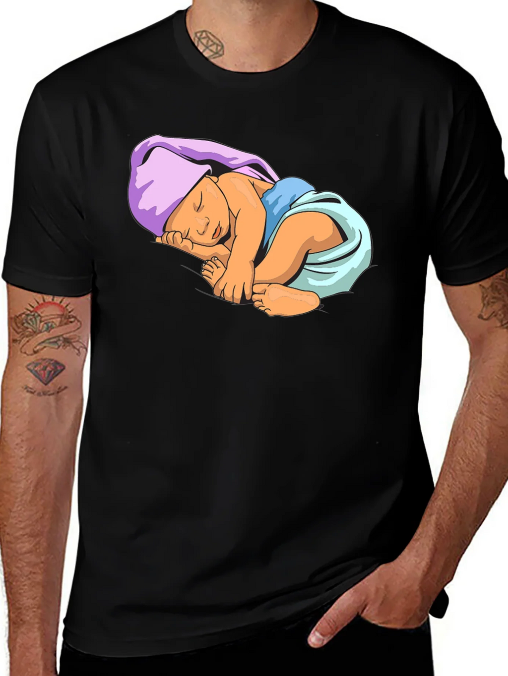 Baby Graphic Tee - Black Cotton Comfort product image 1