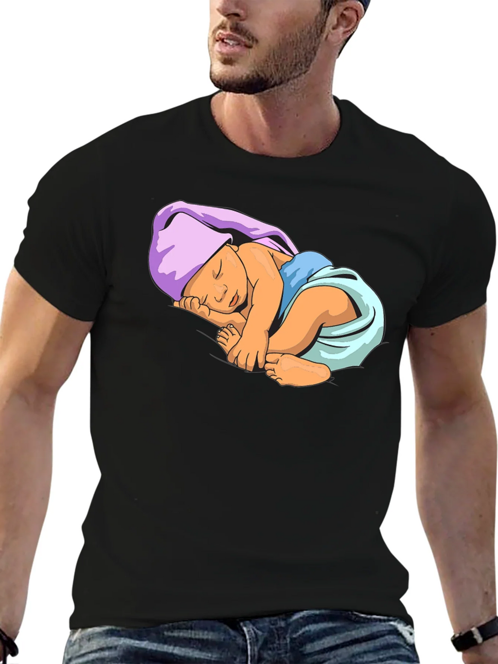 Baby Graphic Tee - Black Cotton Comfort product image 6