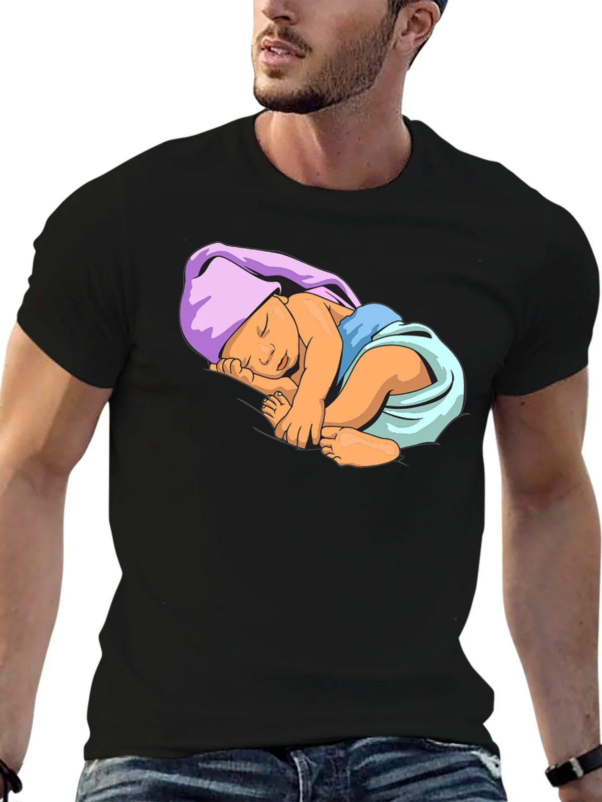 Baby Graphic Tee - Black Cotton Comfort product image 6