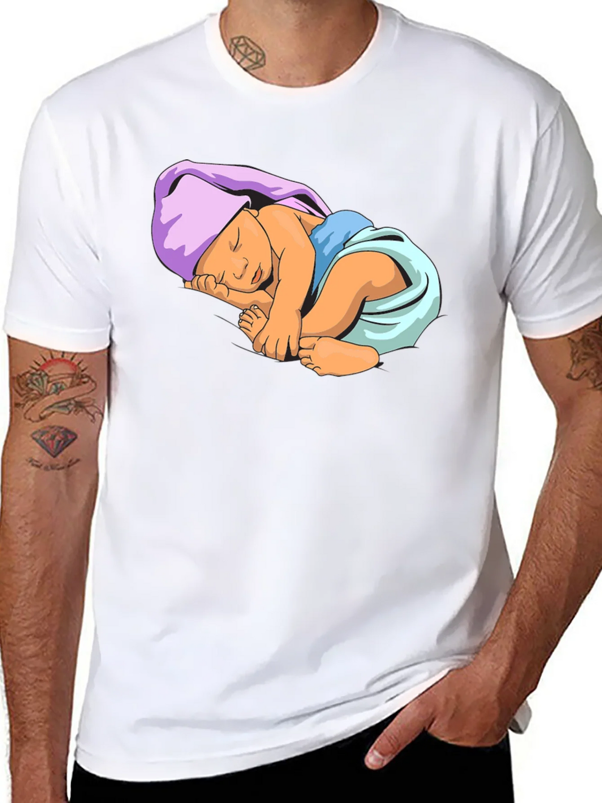 Baby Graphic Tee - Black Cotton Comfort product image 7