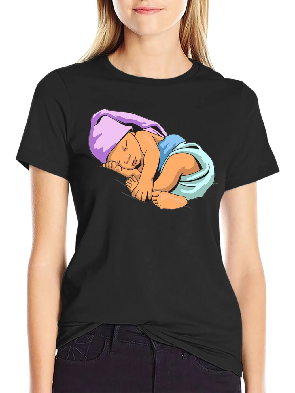 Baby Graphic Tee - Black Cotton Comfort product image 2