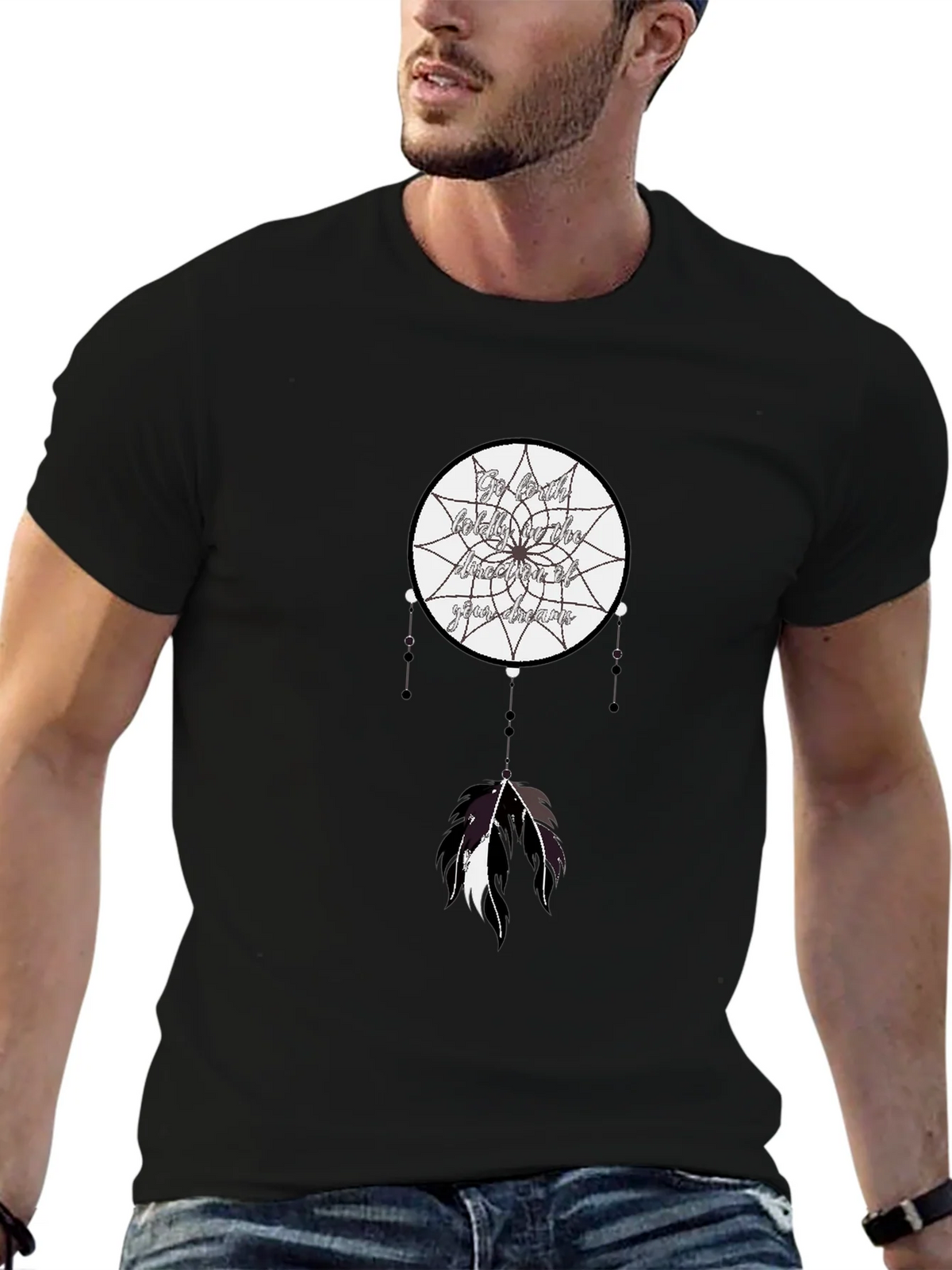 Dreamcatcher Graphic Tee - Black T-Shirt product image 6