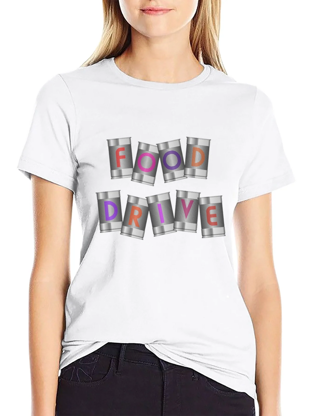 Food Drive T-Shirt: Canned Goods Design product image 8