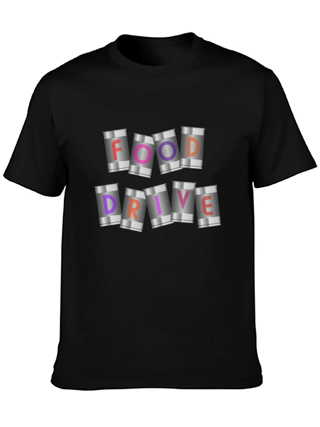 Food Drive T-Shirt: Canned Goods Design product image 3