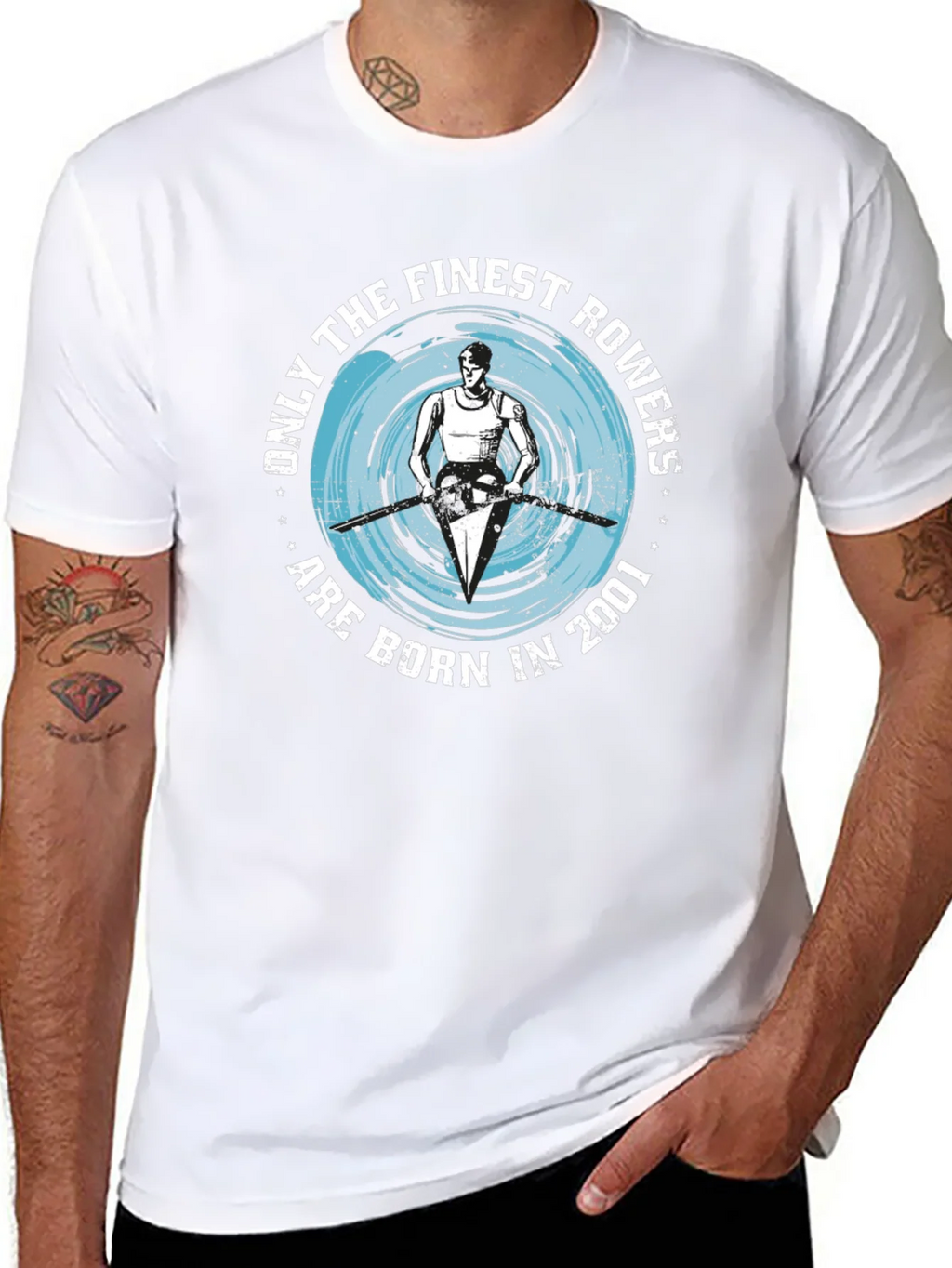 Finest Rowers Born in 2001 Black T-Shirt product image 7