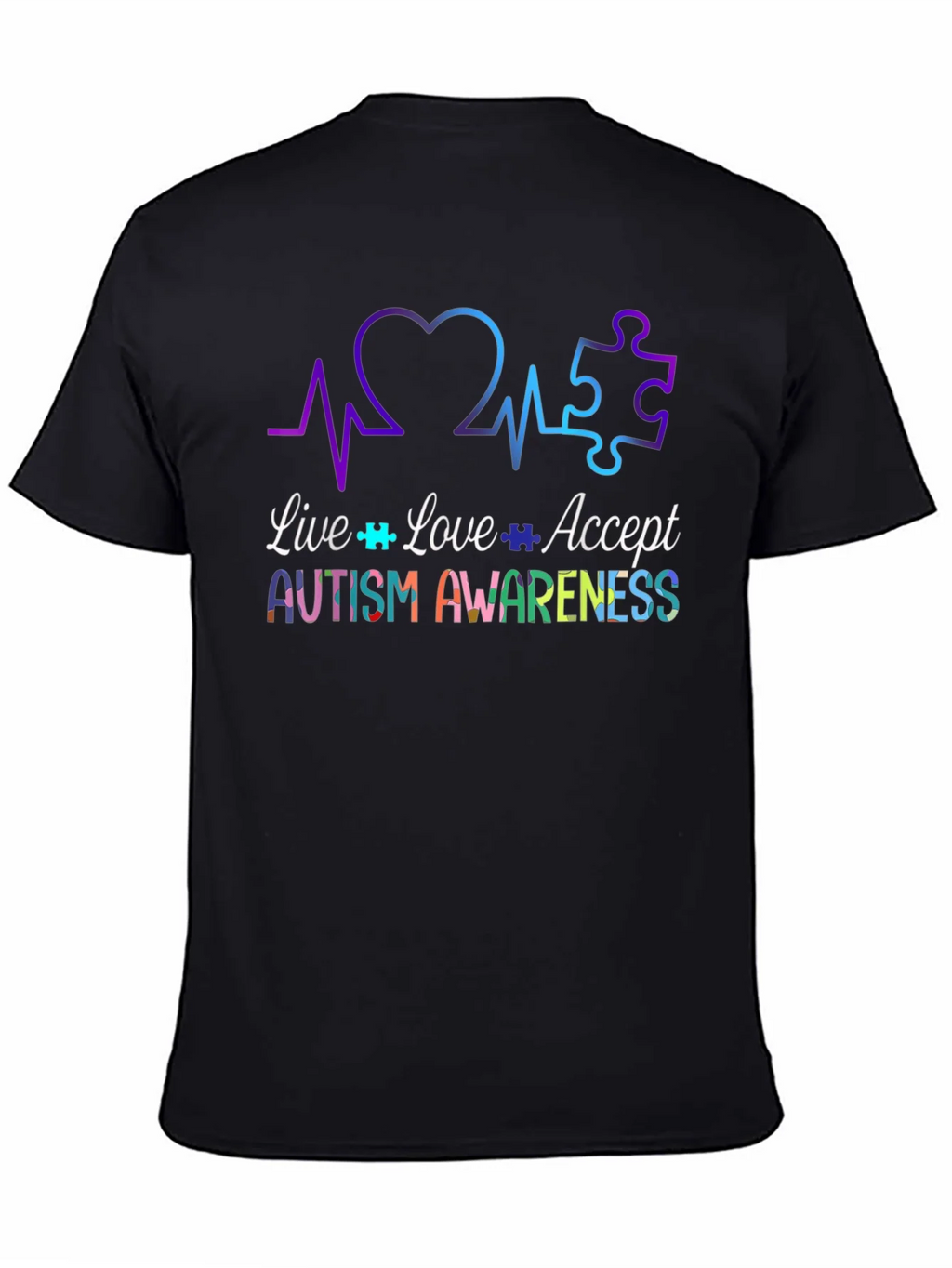 Autism Awareness Tee - Live Love Accept product image 4