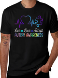Autism Awareness Tee - Live Love Accept product image 1