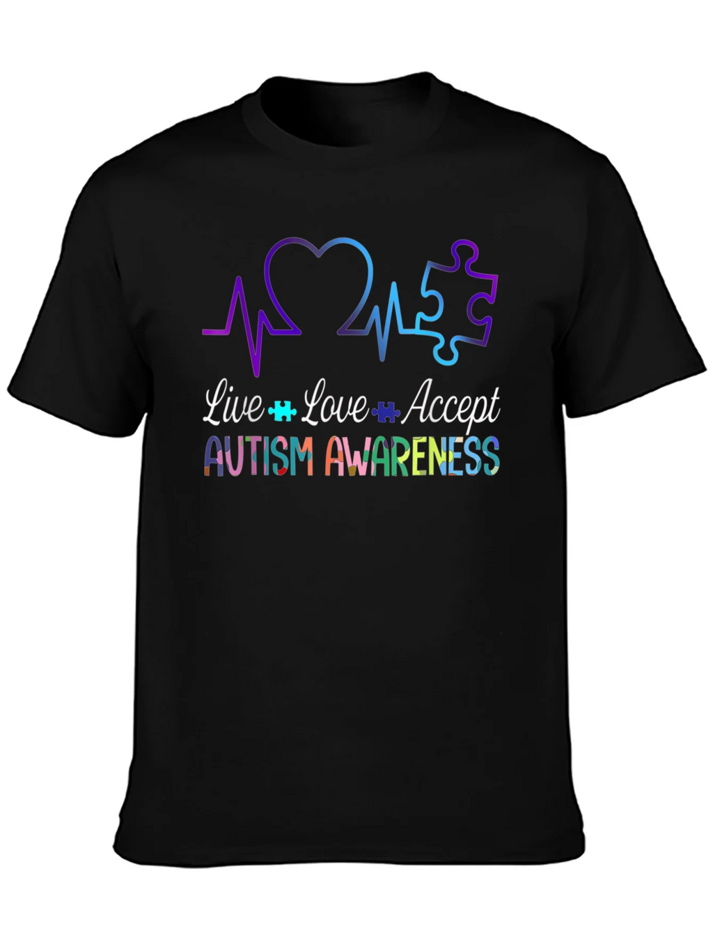 Autism Awareness Tee - Live Love Accept product image 3