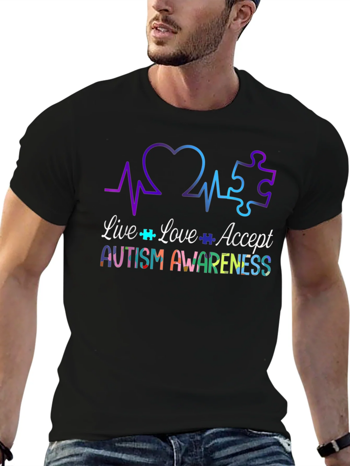 Autism Awareness Tee - Live Love Accept product image 6