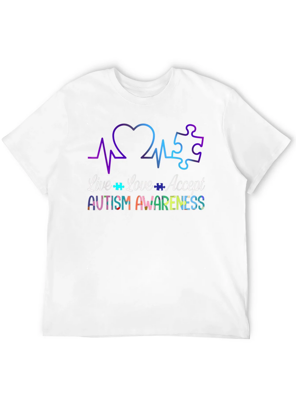 Autism Awareness Tee - Live Love Accept product image 11