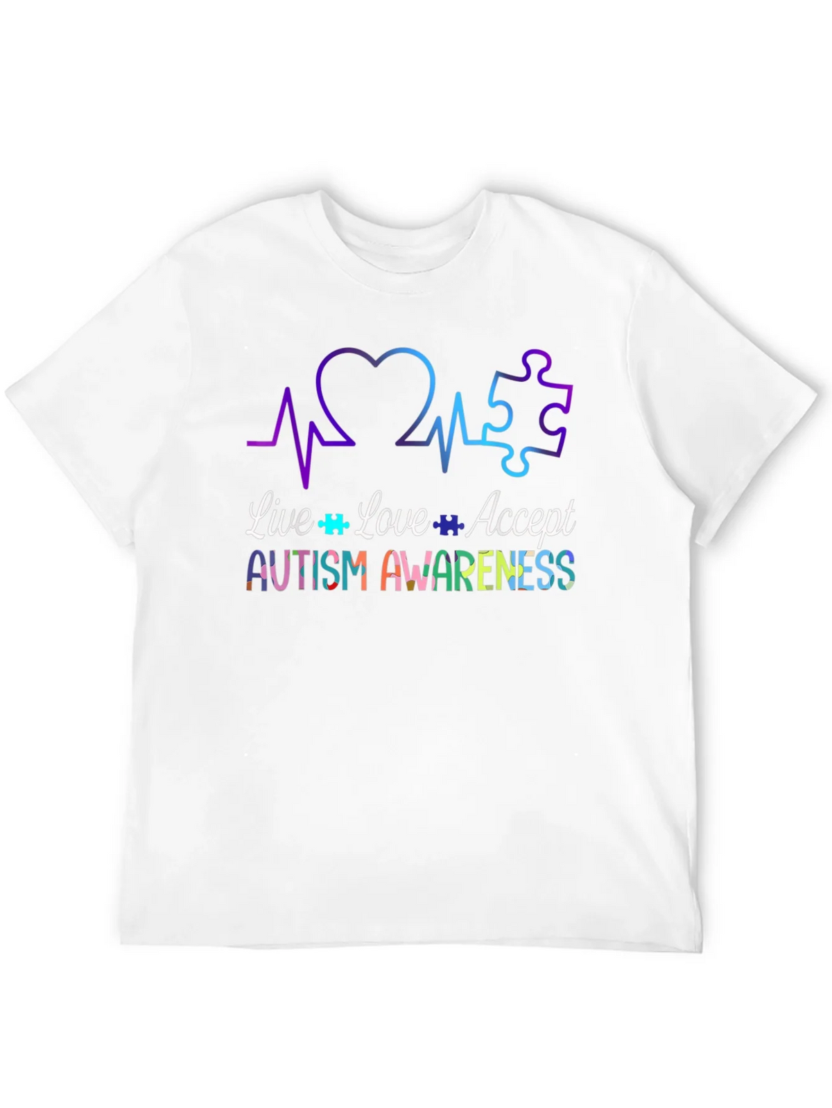 Autism Awareness Tee - Live Love Accept product image 11