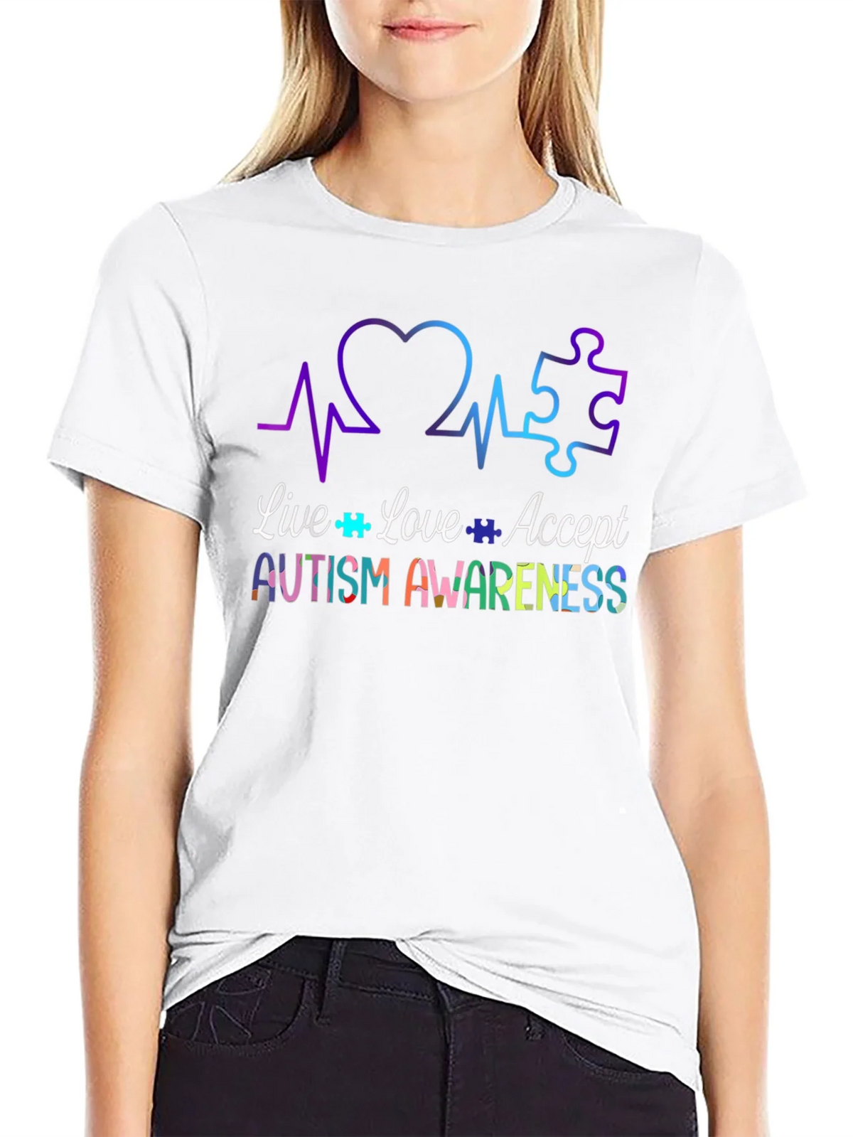 Autism Awareness Tee - Live Love Accept product image 8