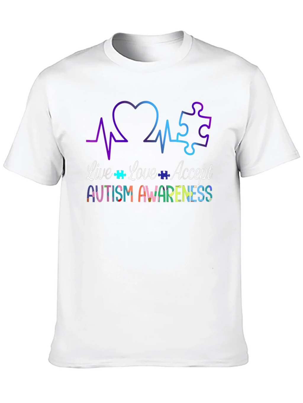 Autism Awareness Tee - Live Love Accept product image 9