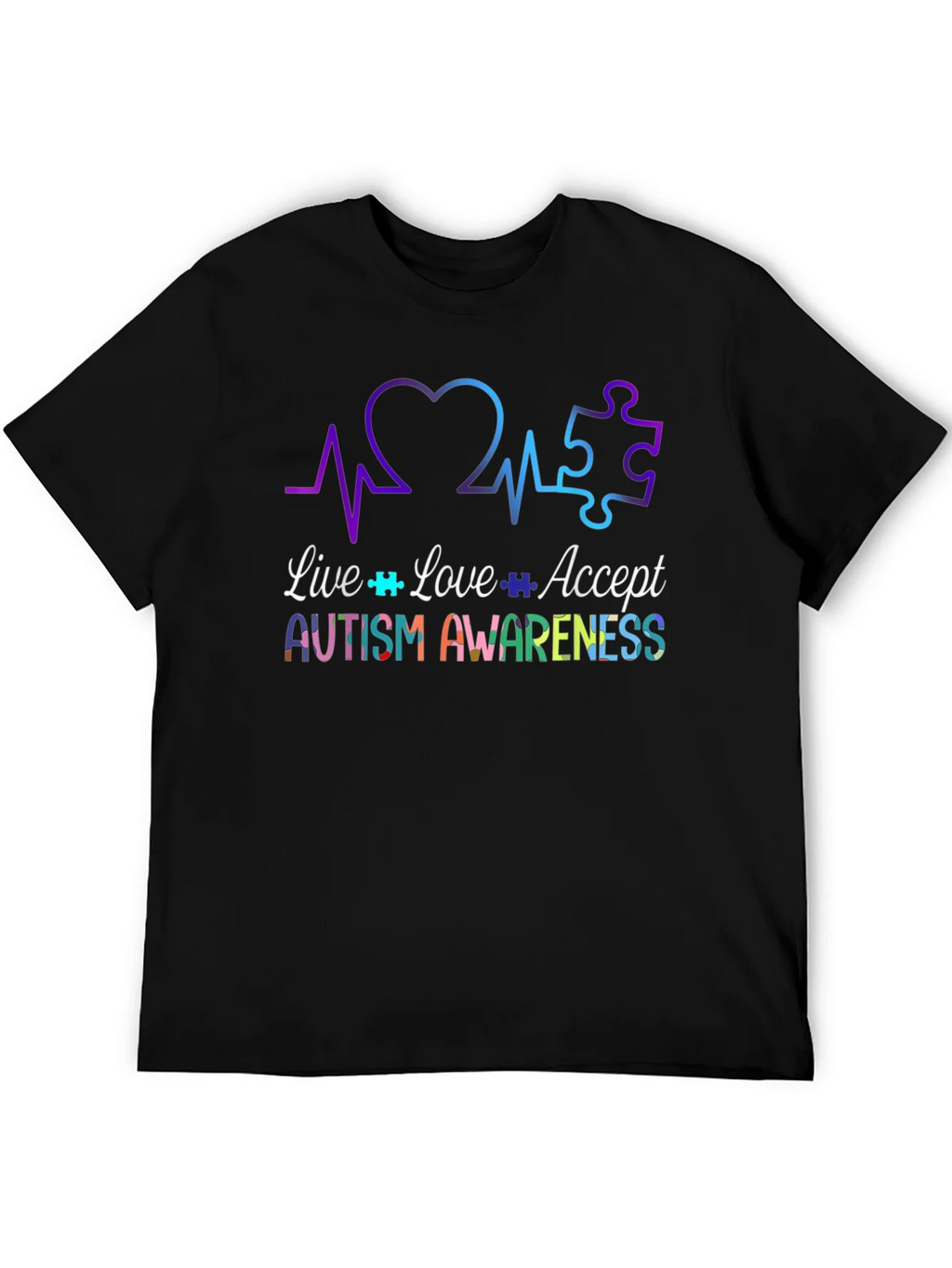 Autism Awareness Tee - Live Love Accept product image 5