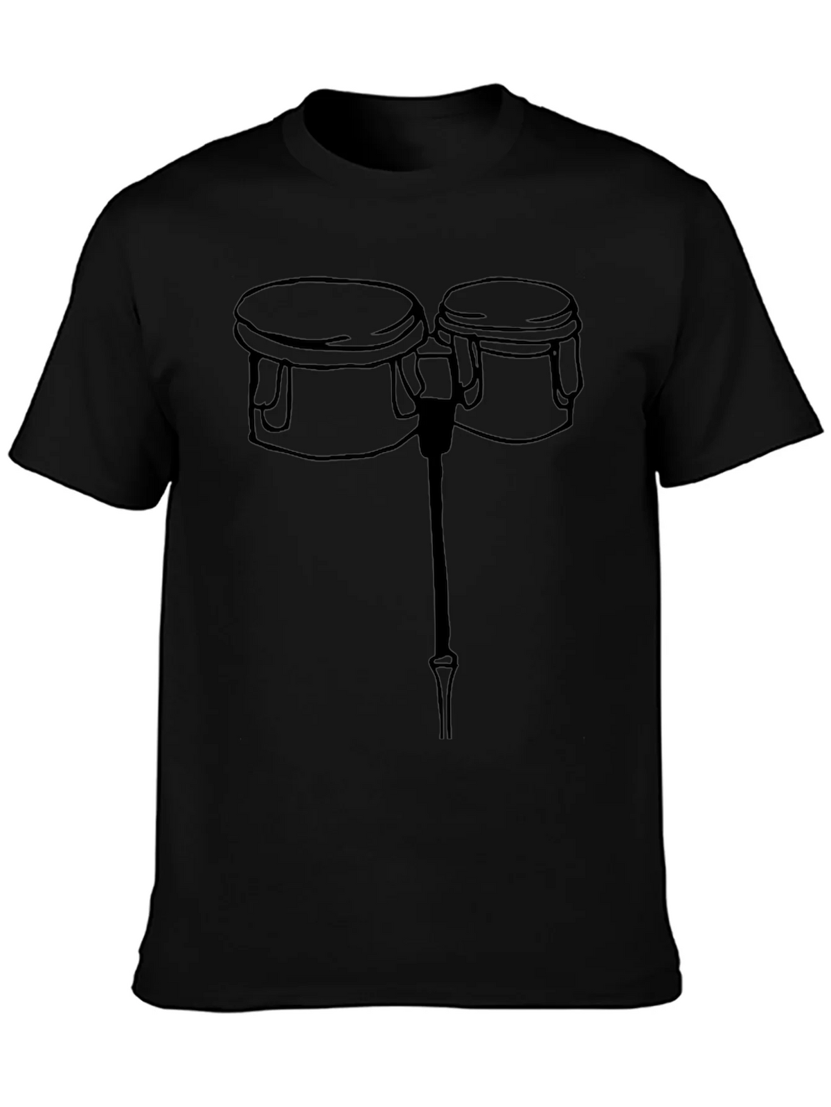 Bongo Drum Graphic Tee - Black T-Shirt product image 3