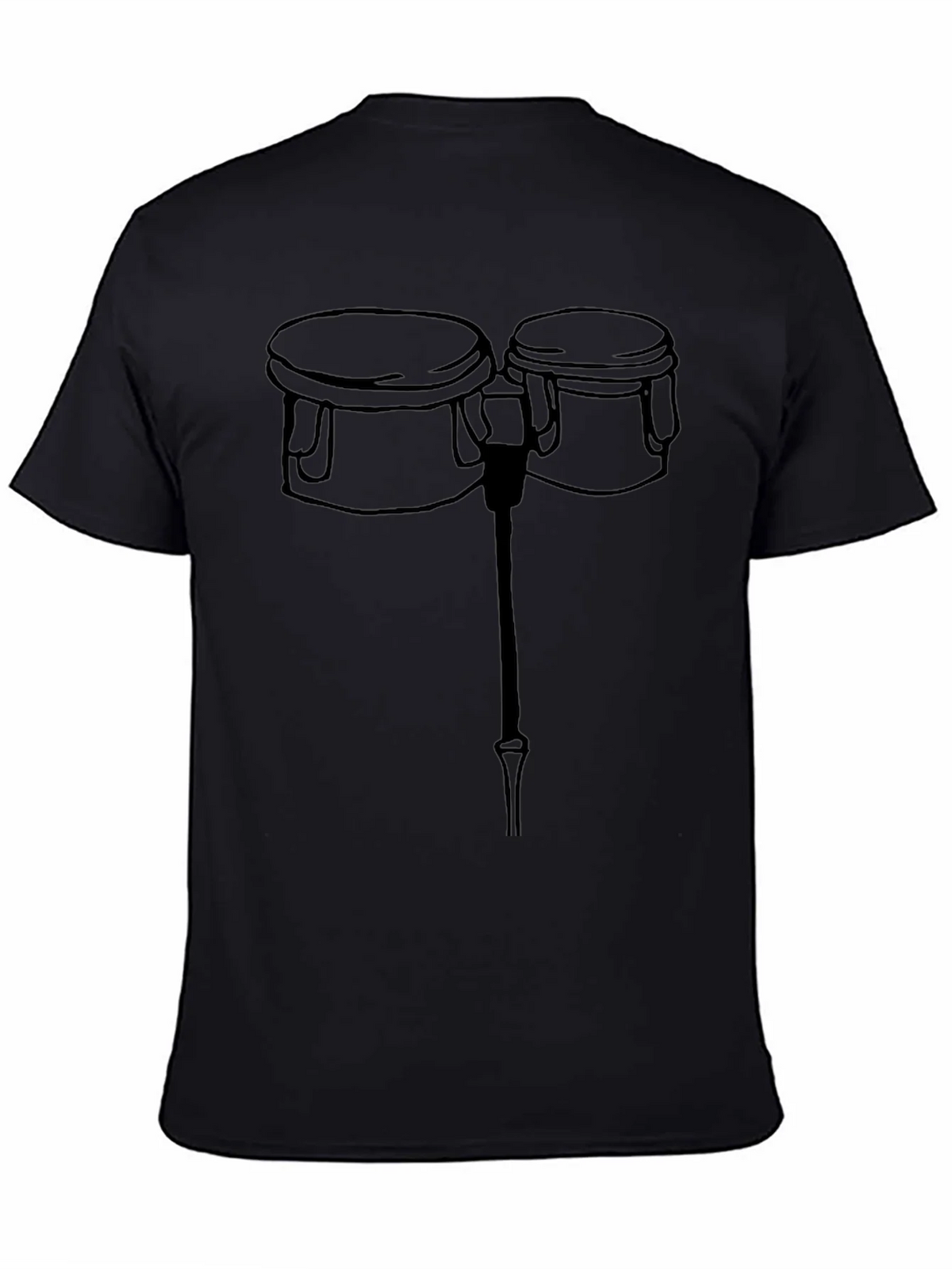 Bongo Drum Graphic Tee - Black T-Shirt product image 4