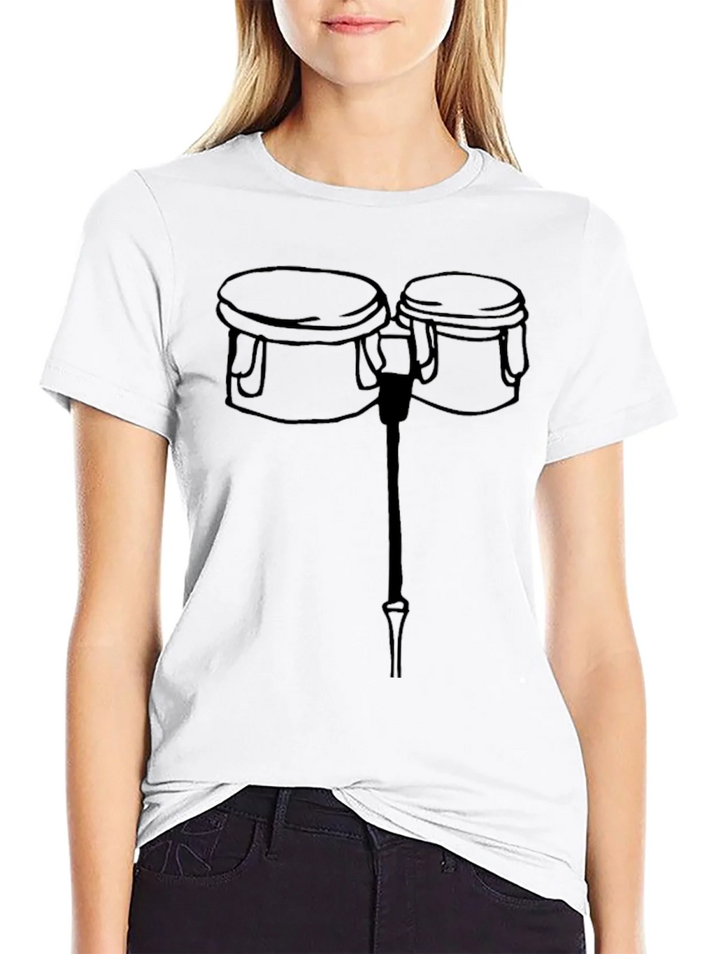 Bongo Drum Graphic Tee - Black T-Shirt product image 8