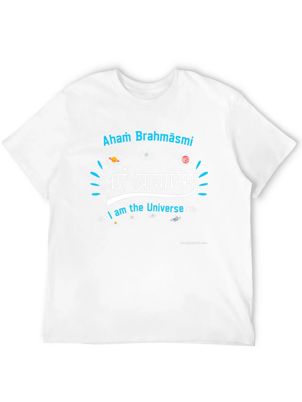 Aham Brahmāsmi Universe Black Graphic T-Shirt product image 11