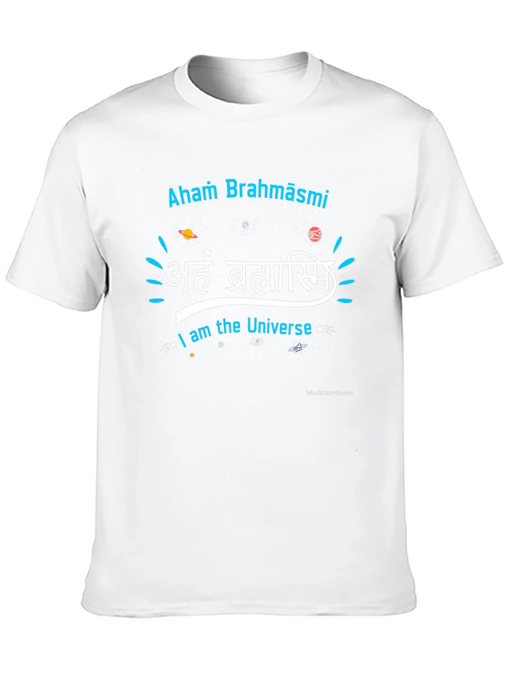 Aham Brahmāsmi Universe Black Graphic T-Shirt product image 9