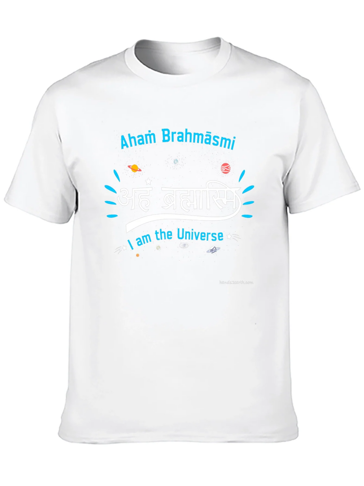 Aham Brahmāsmi Universe Black Graphic T-Shirt product image 9