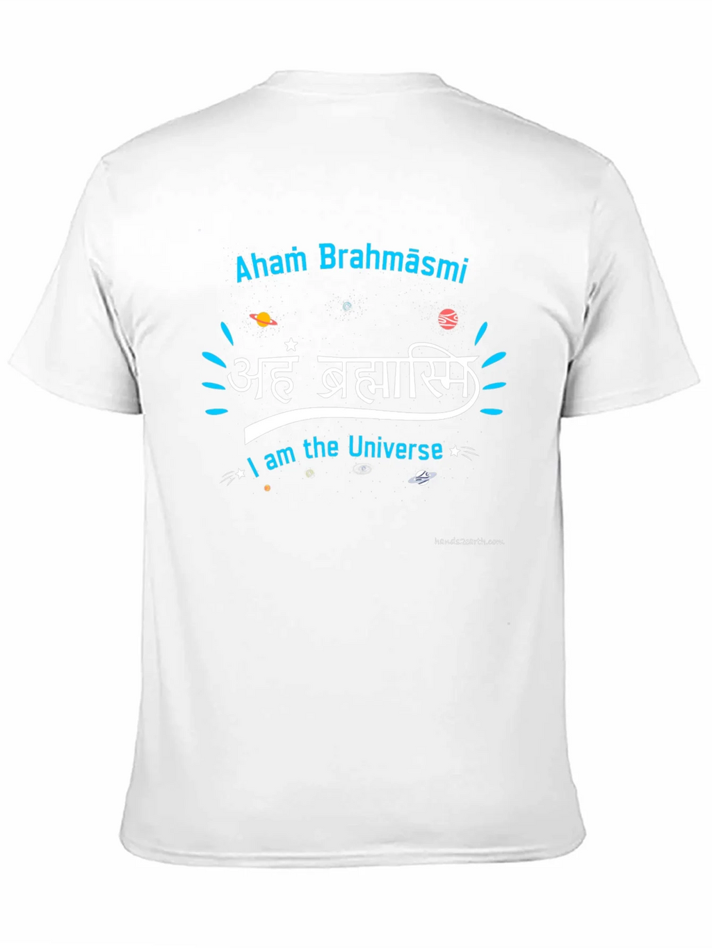 Aham Brahmāsmi Universe Black Graphic T-Shirt product image 10