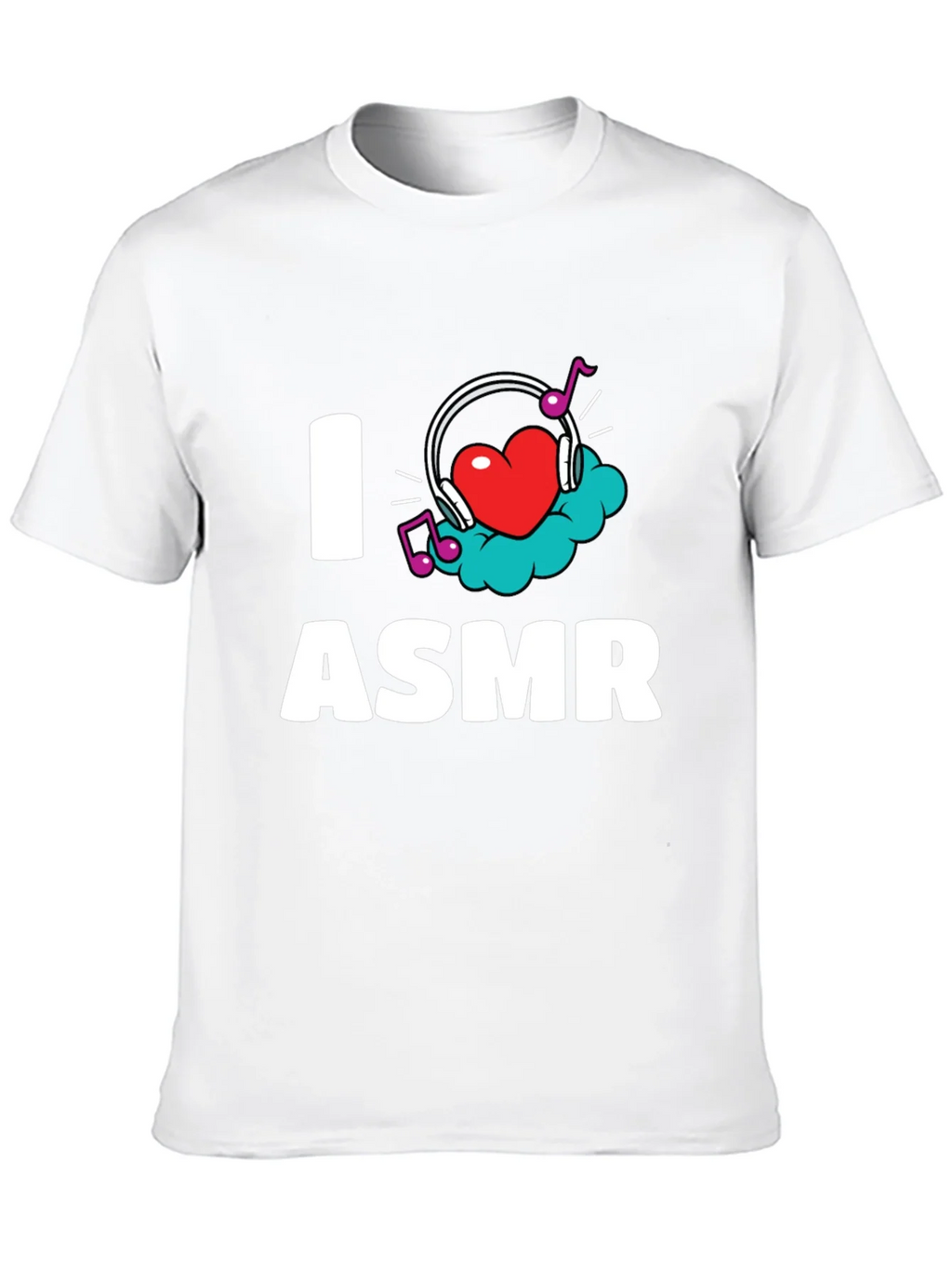 I Love ASMR T-Shirt - Black Graphic Tee product image 9