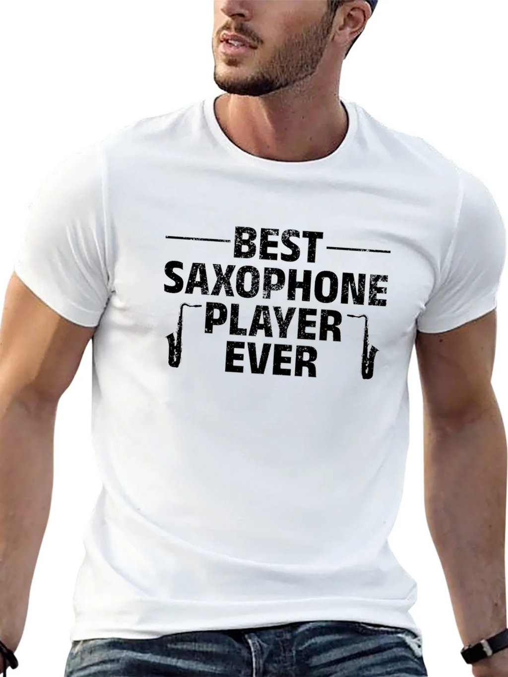 Best Saxophone Player Ever T-Shirt - Black product image 12