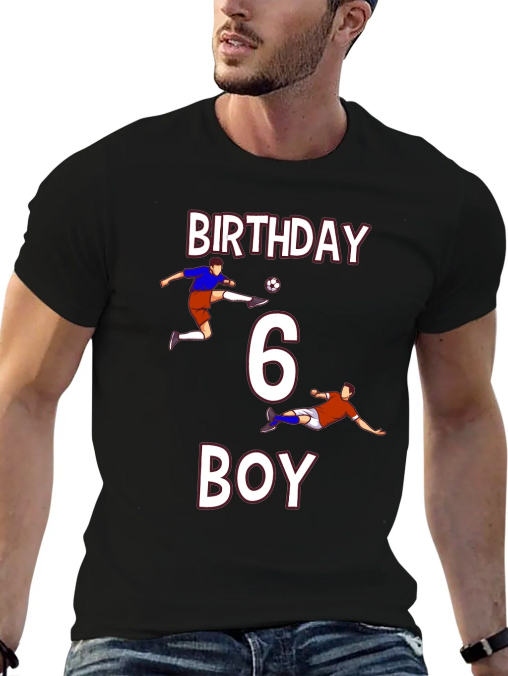 Birthday Boy 6 Soccer T-Shirt product image 4