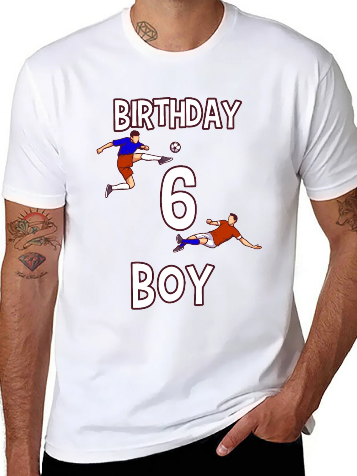 Birthday Boy 6 Soccer T-Shirt product image 5