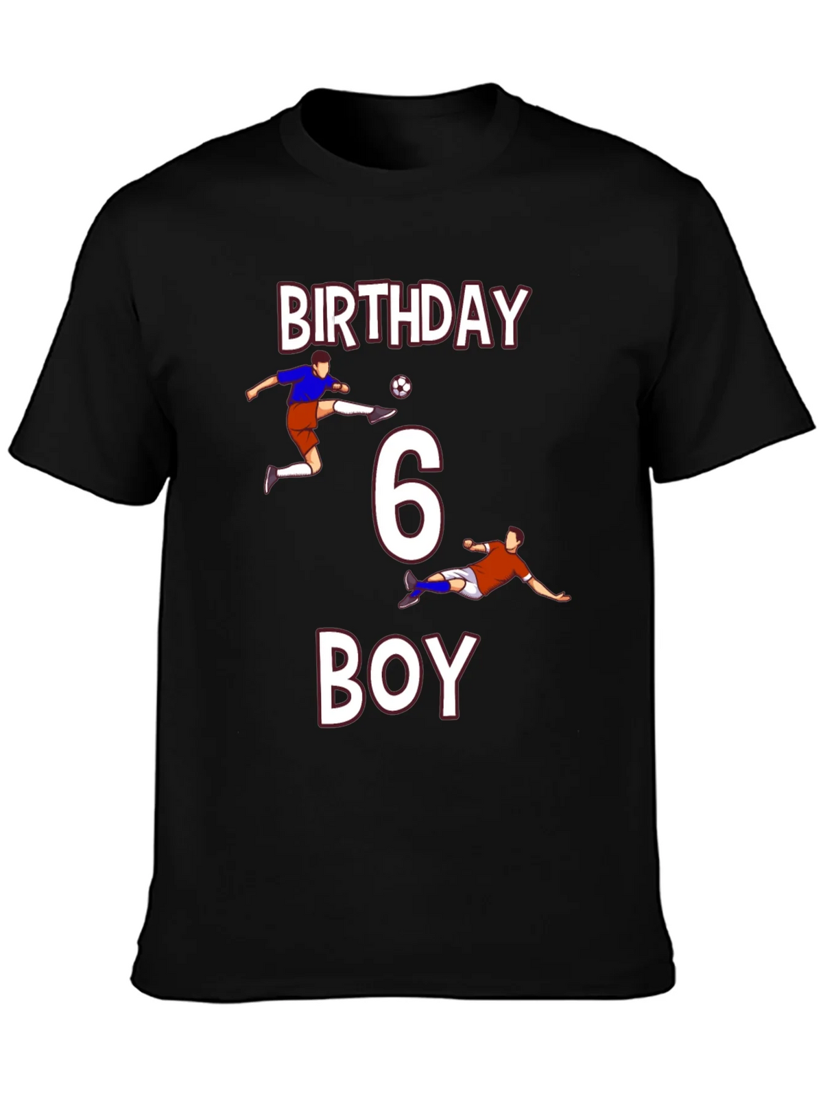 Birthday Boy 6 Soccer T-Shirt product image 1