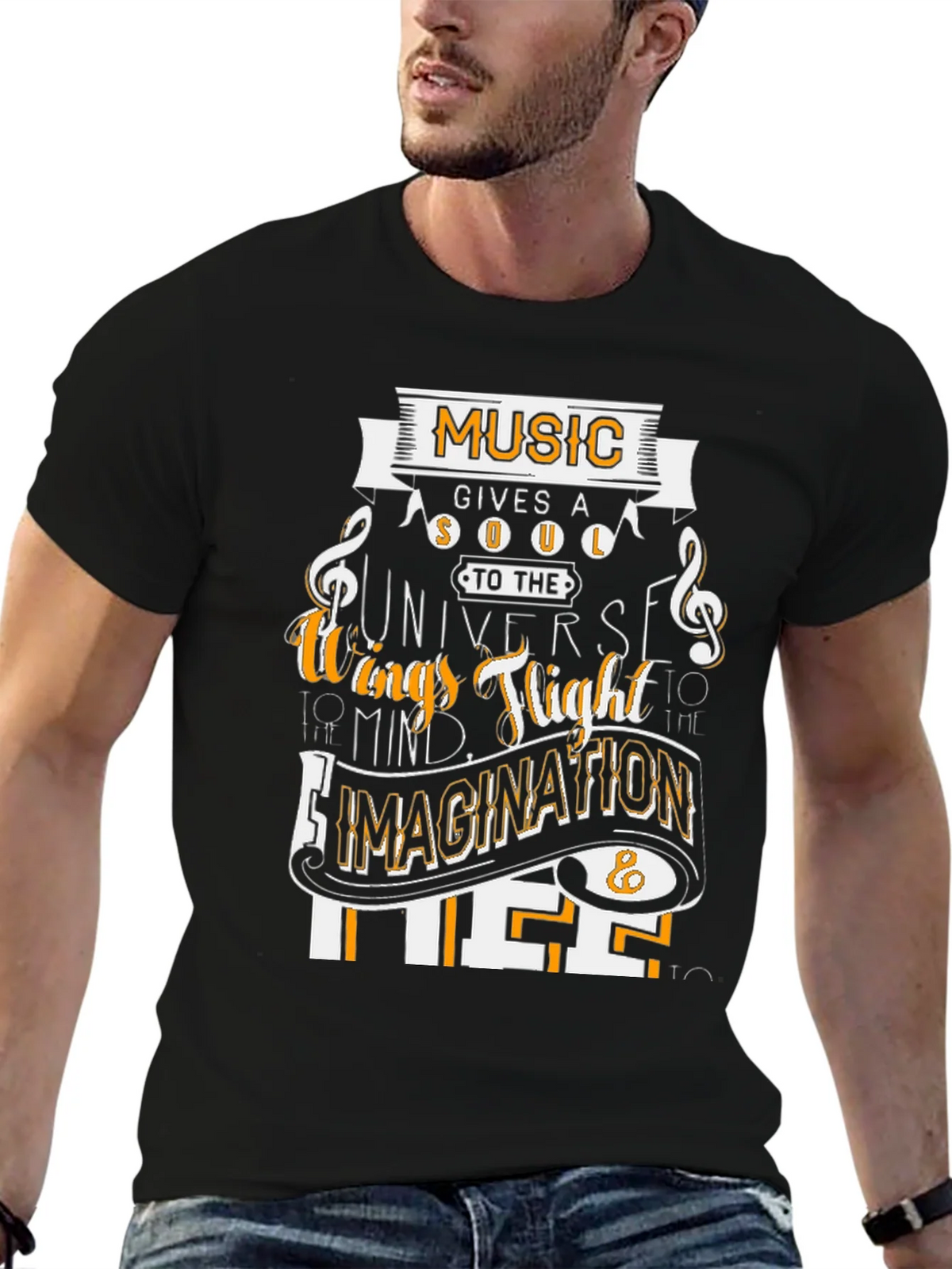 Music Gives a Soul Graphic T-Shirt product image 6