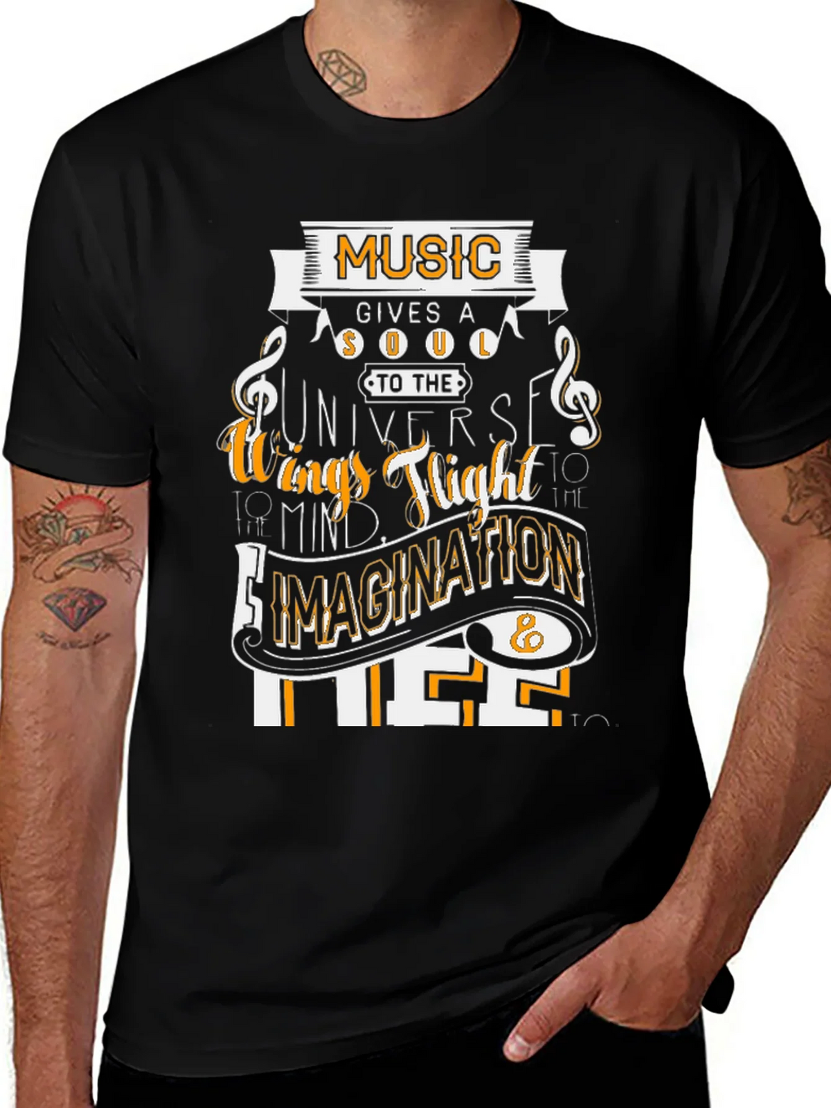 Music Gives a Soul Graphic T-Shirt product image 1
