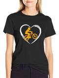 Mountain Bike Heart T-Shirt - Black product image 1