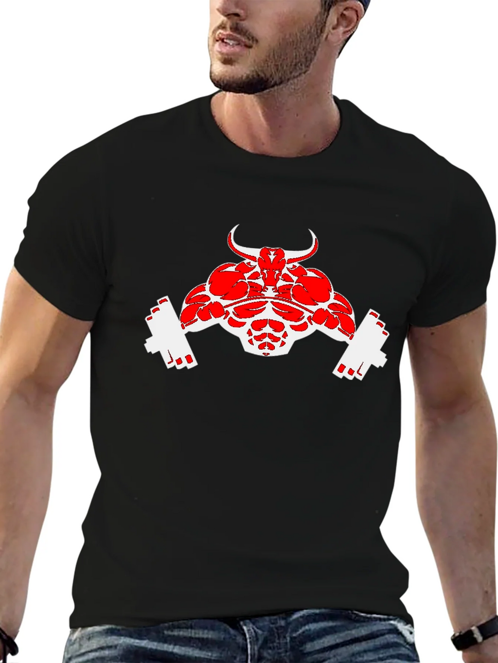 Muscle Bull Black T-Shirt product image 6