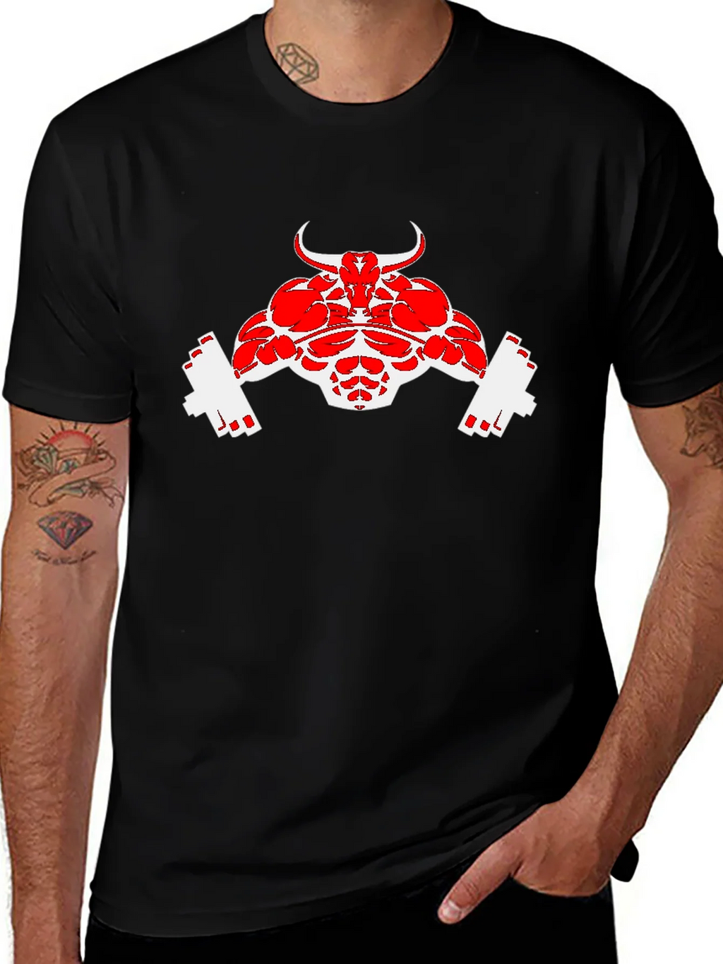 Muscle Bull Black T-Shirt product image 1