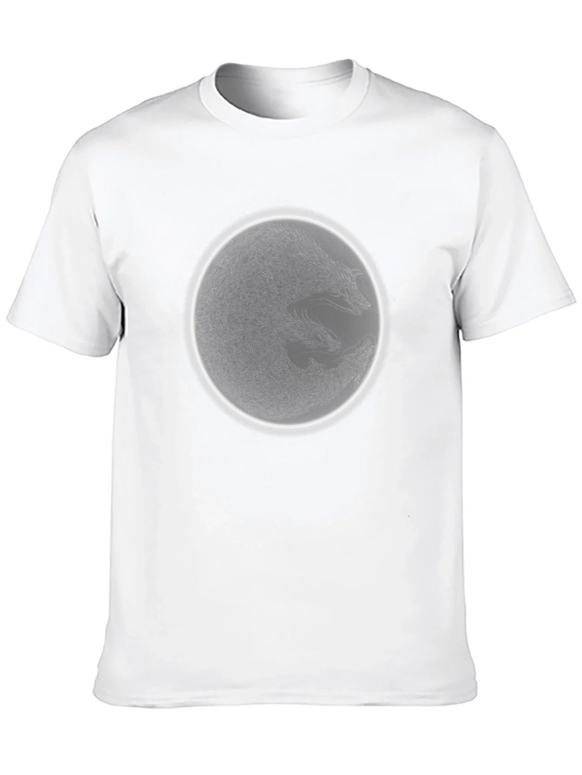 Wolf Moon Graphic Tee - Mens Black Cotton T-Shirt product image 5
