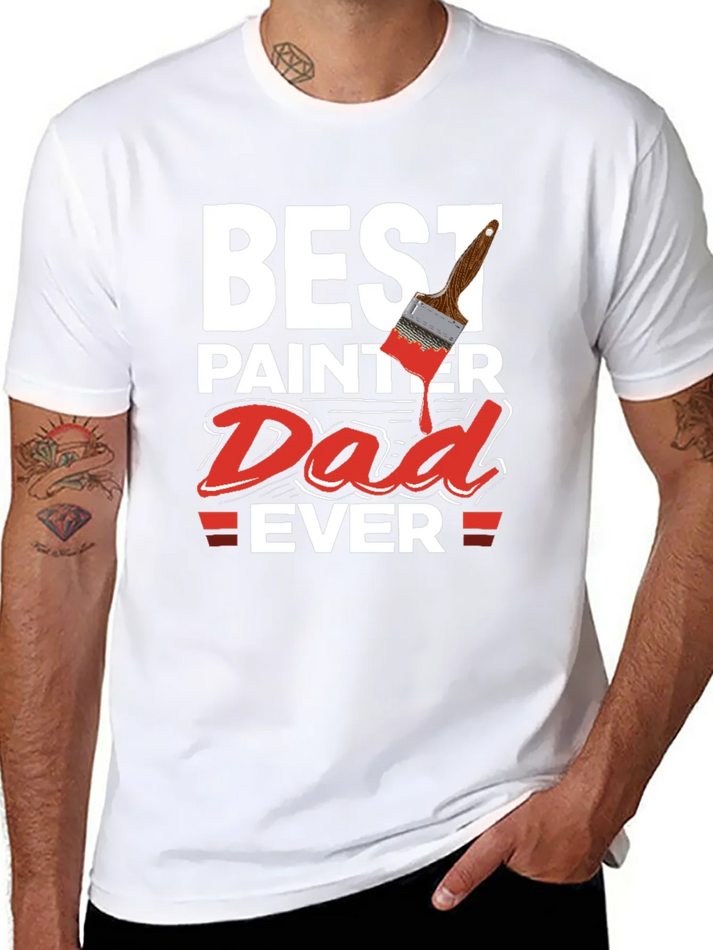 Best Painter Dad Ever T-Shirt - Gift Idea product image 3